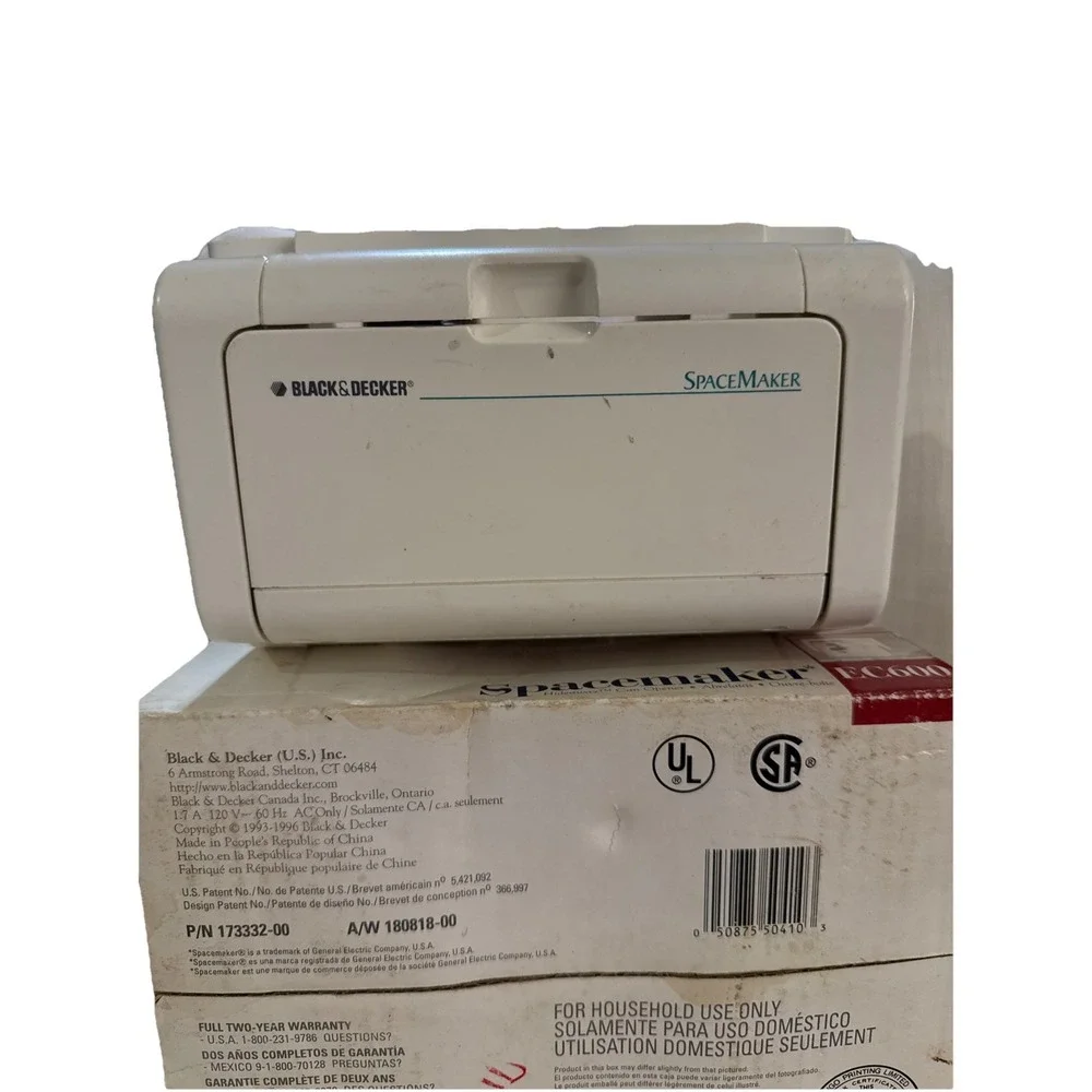 Black & Decker EC600‎ Spacemaker Optima Under Cabinet Can Opener Sharpener RV
